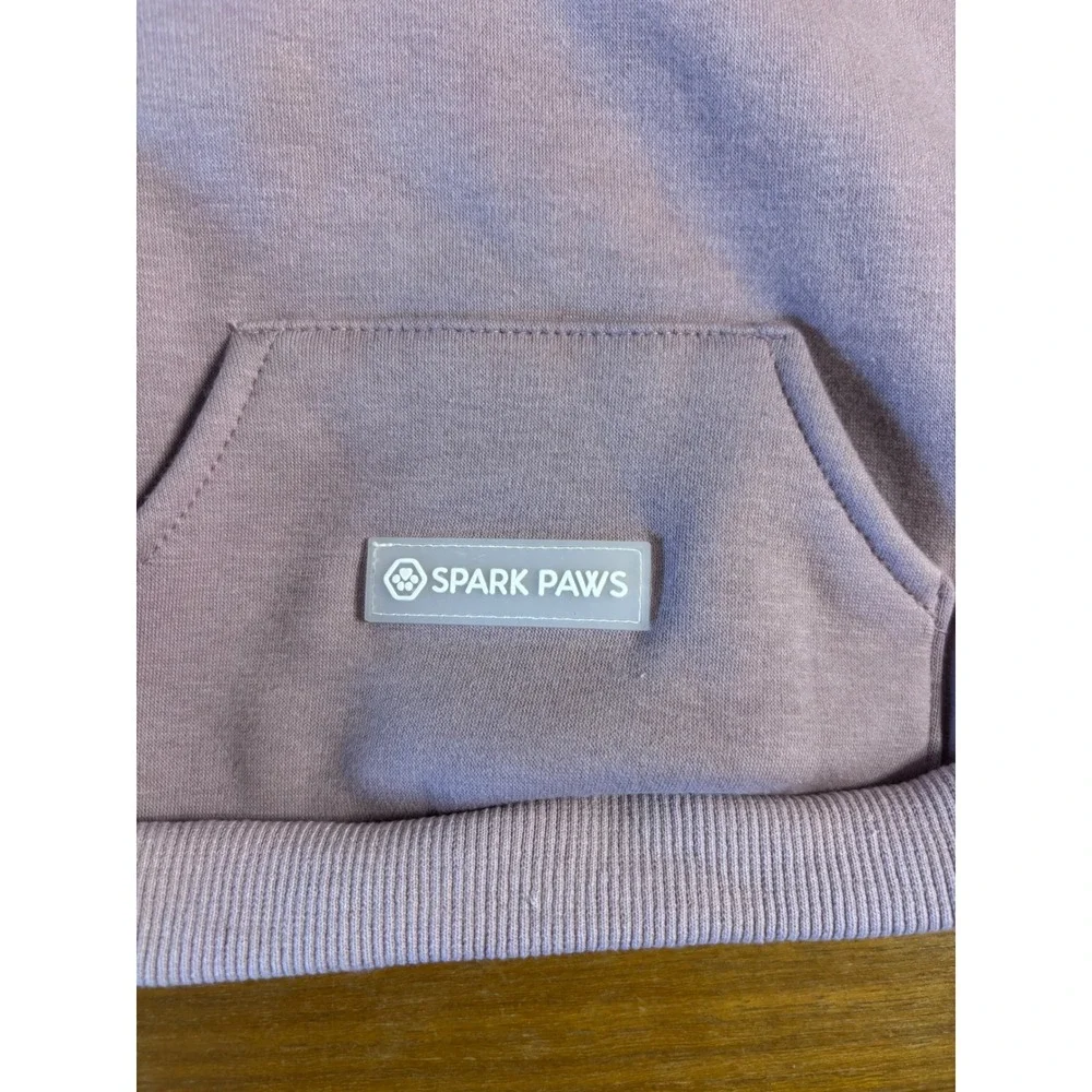 Spark Paws Dog Hoodie Lilac Purple Fleece Pet Sweatshirt‎ Size Large NWT